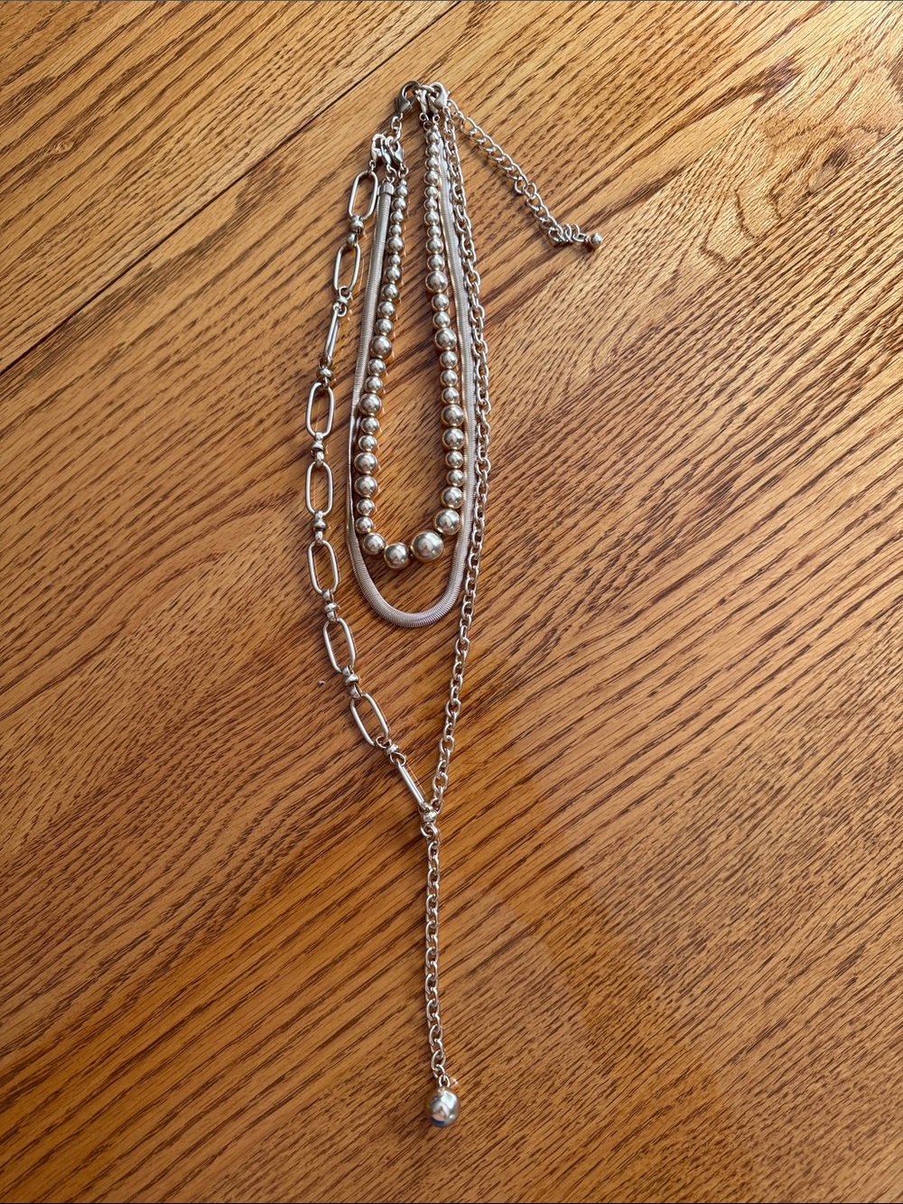 Layered Gold-Tone Multi-Chain Necklace